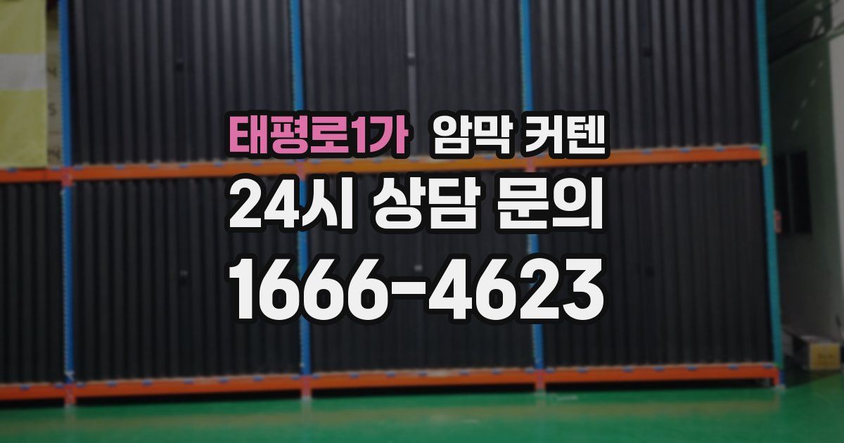 태평로1가 암막 커텐