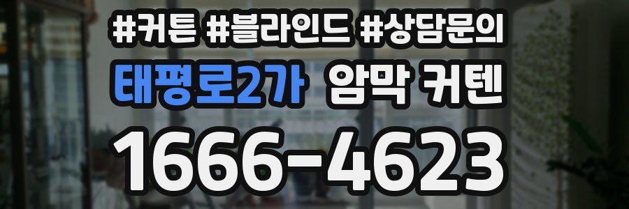 태평로2가 암막 커텐