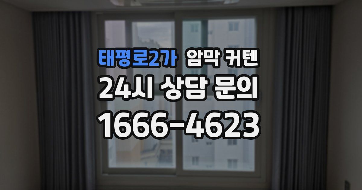 태평로2가 암막 커텐