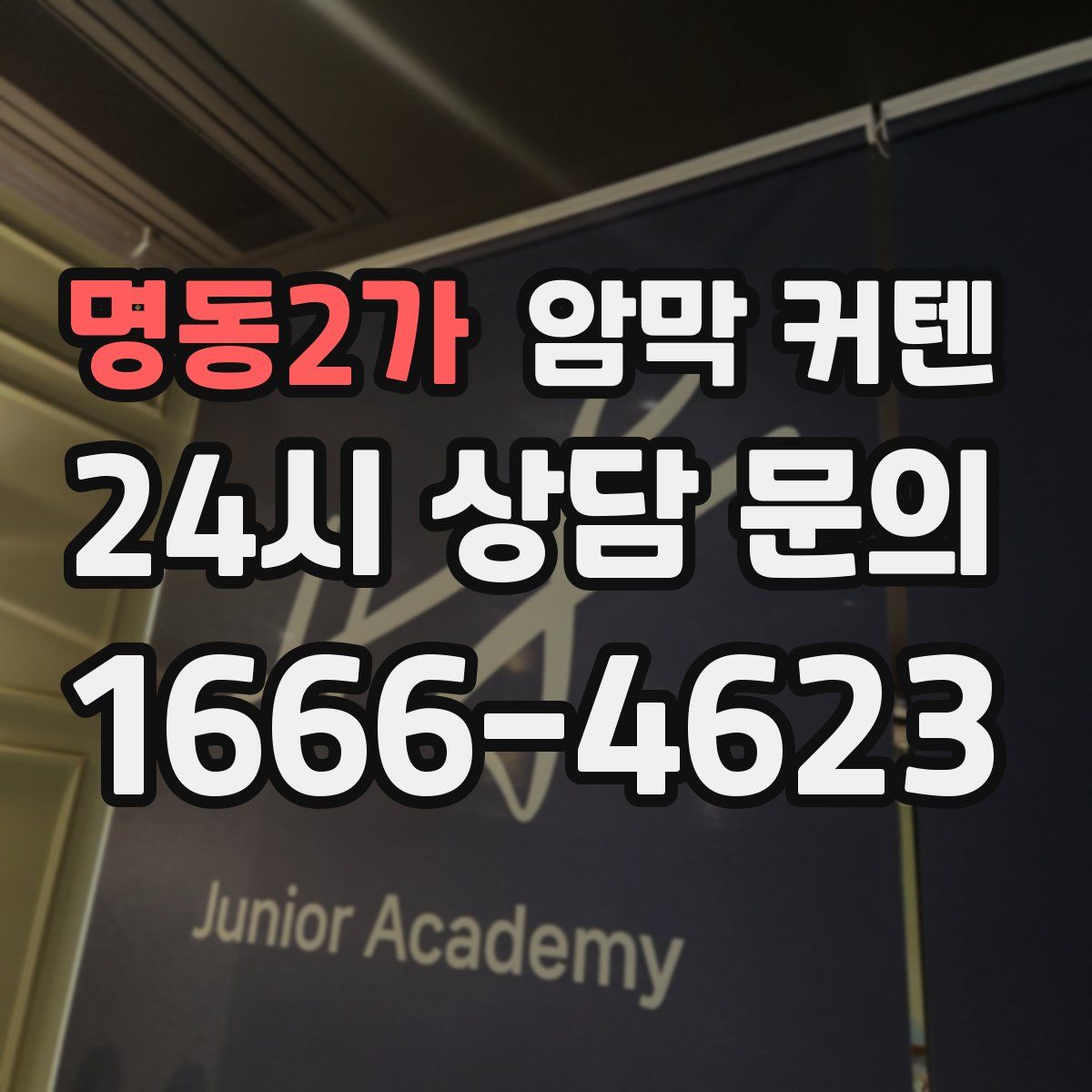 명동2가 암막 커텐