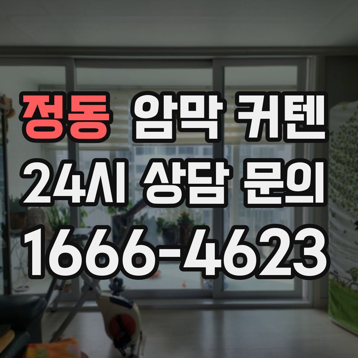 정동 암막 커텐