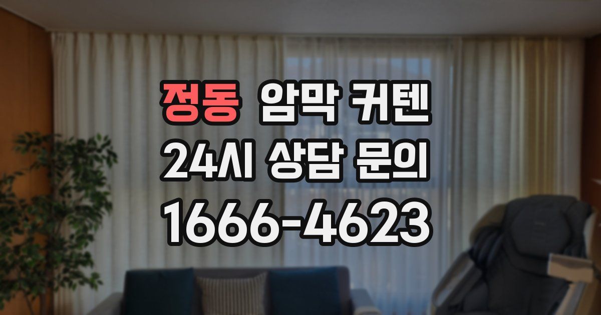 정동 암막 커텐
