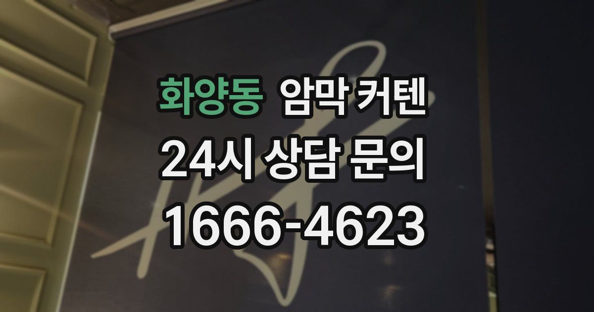 화양동 암막 커텐