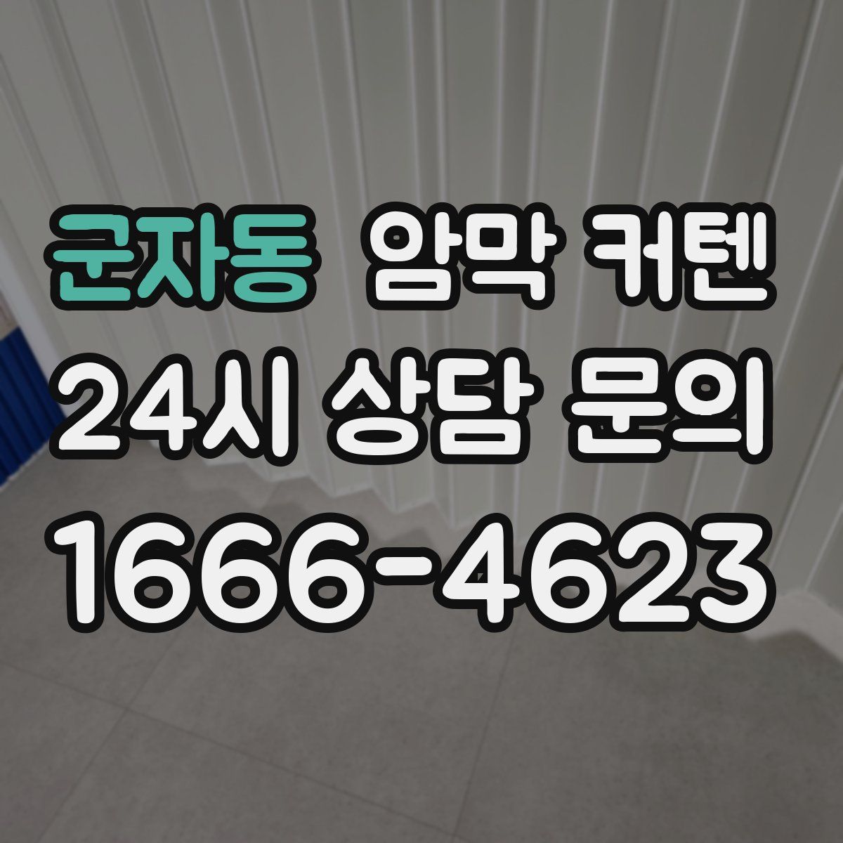 군자동 암막 커텐