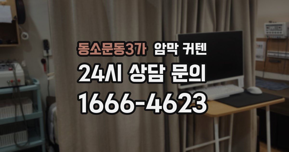 동소문동3가 암막 커텐