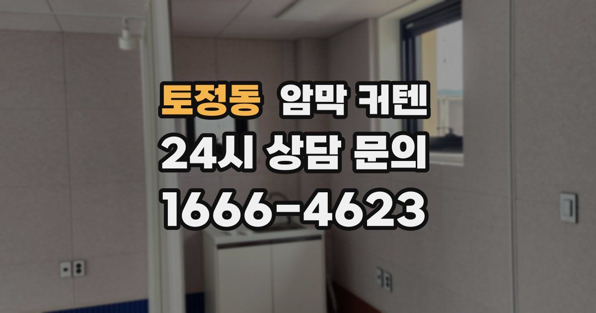 토정동 암막 커텐