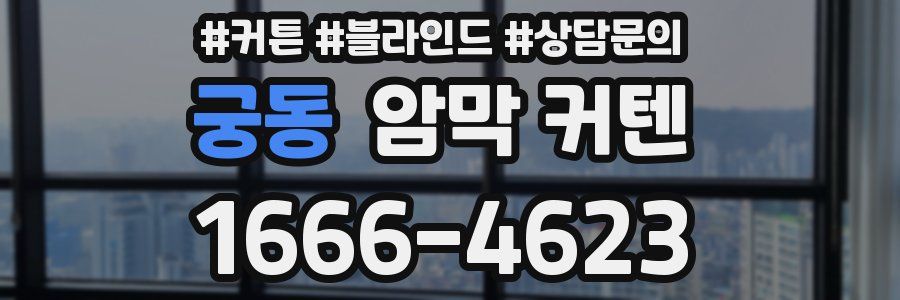 궁동 암막 커텐