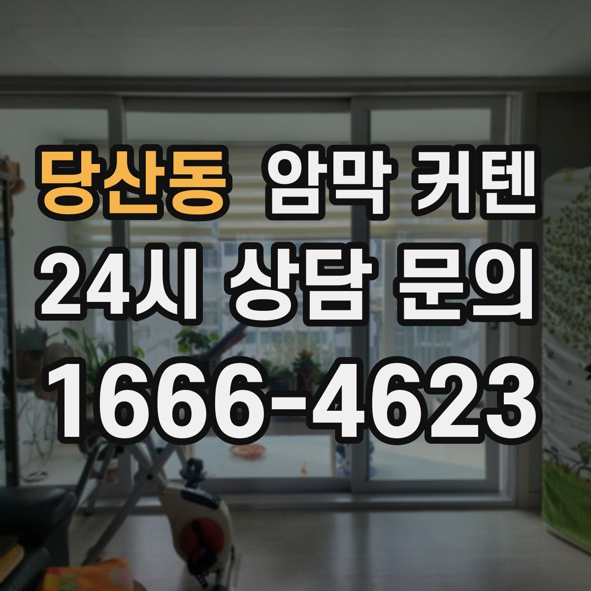 당산동 암막 커텐