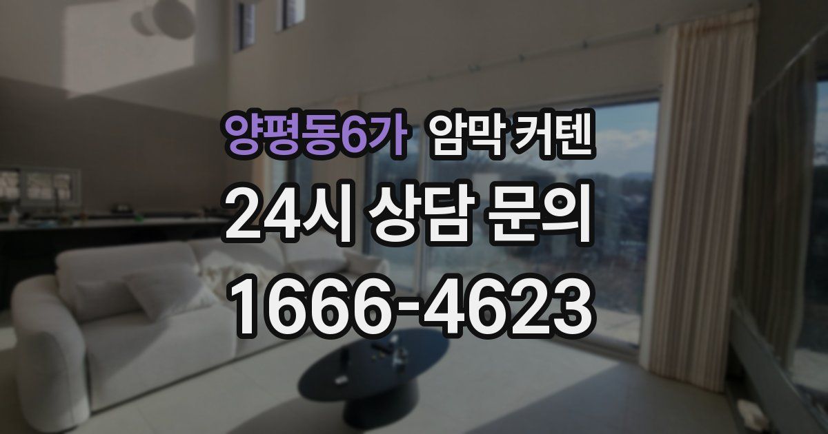 양평동6가 암막 커텐