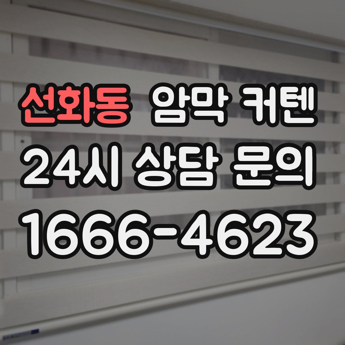 선화동 암막 커텐