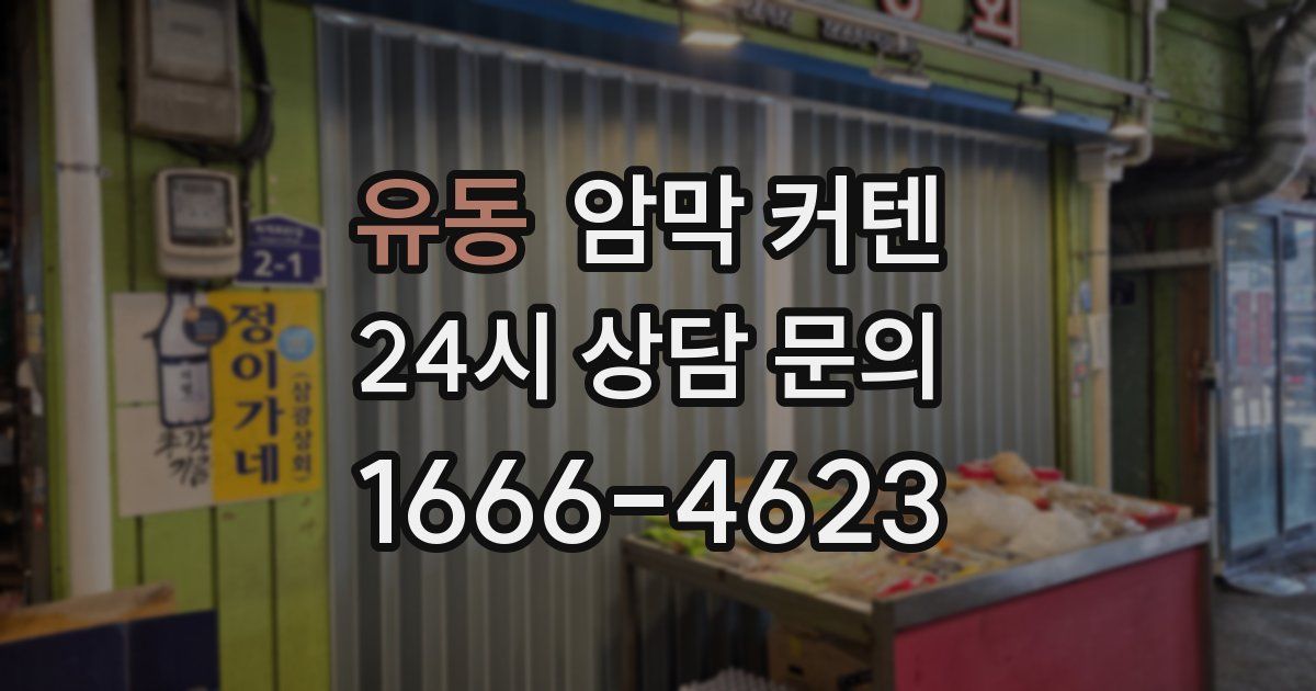 유동 암막 커텐
