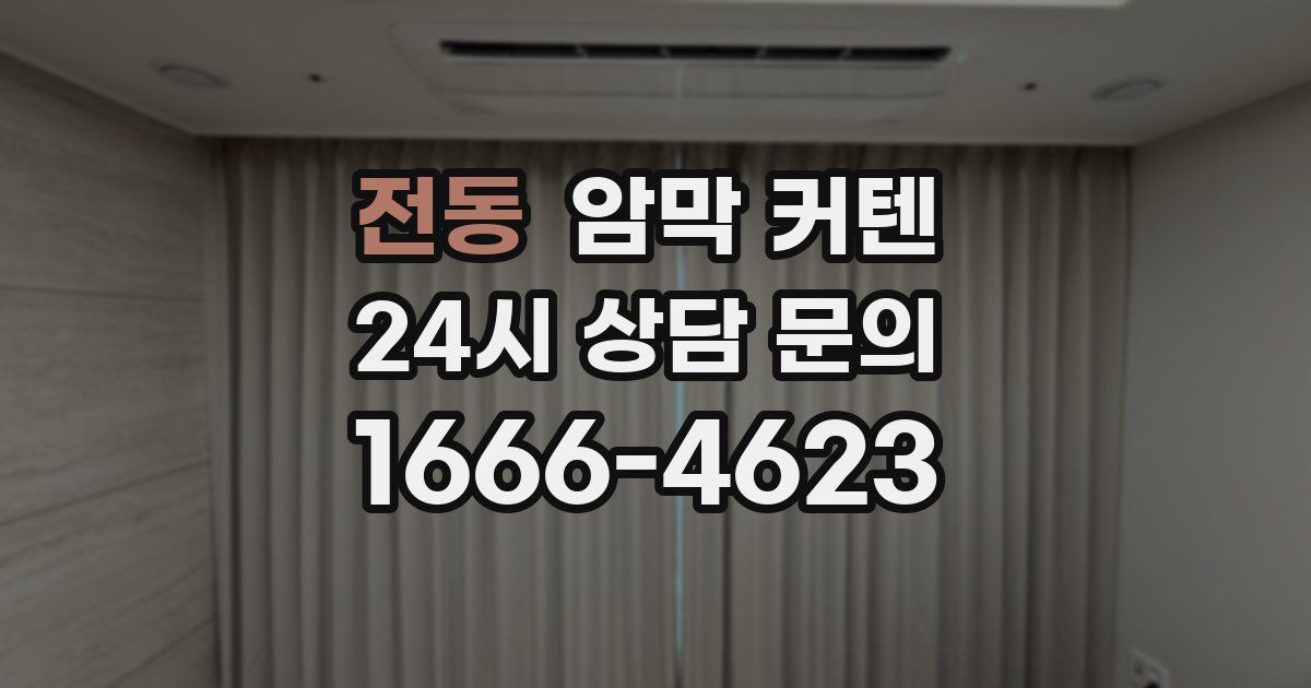 전동 암막 커텐
