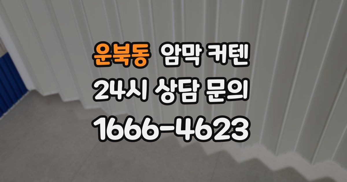 운북동 암막 커텐