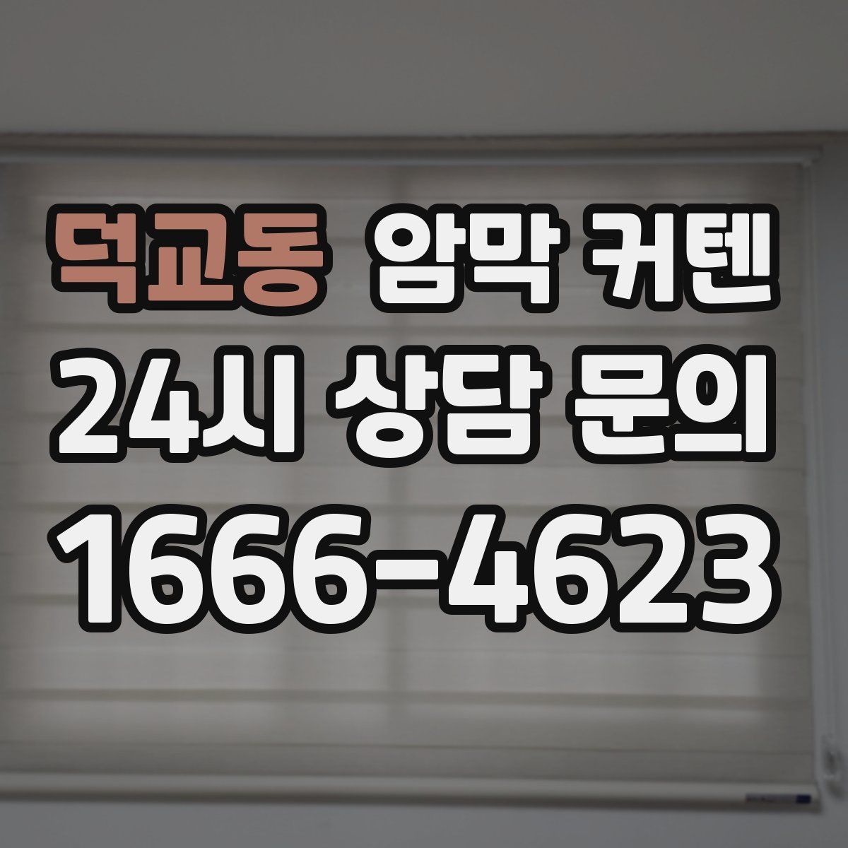 덕교동 암막 커텐