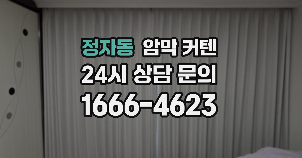 정자동 암막 커텐