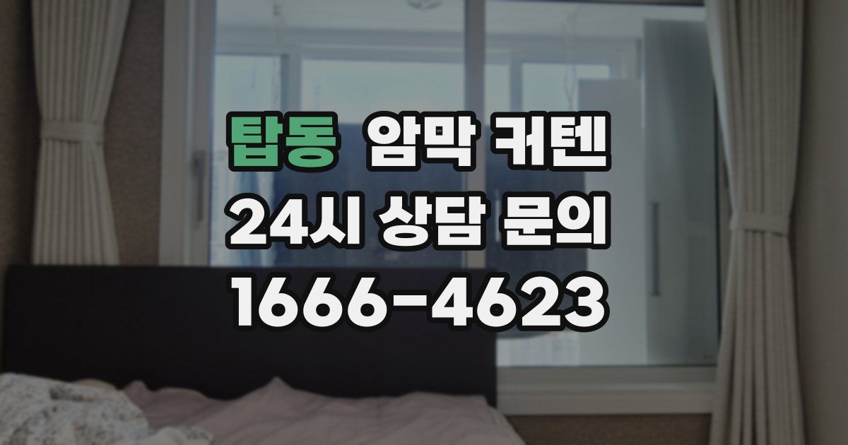 탑동 암막 커텐