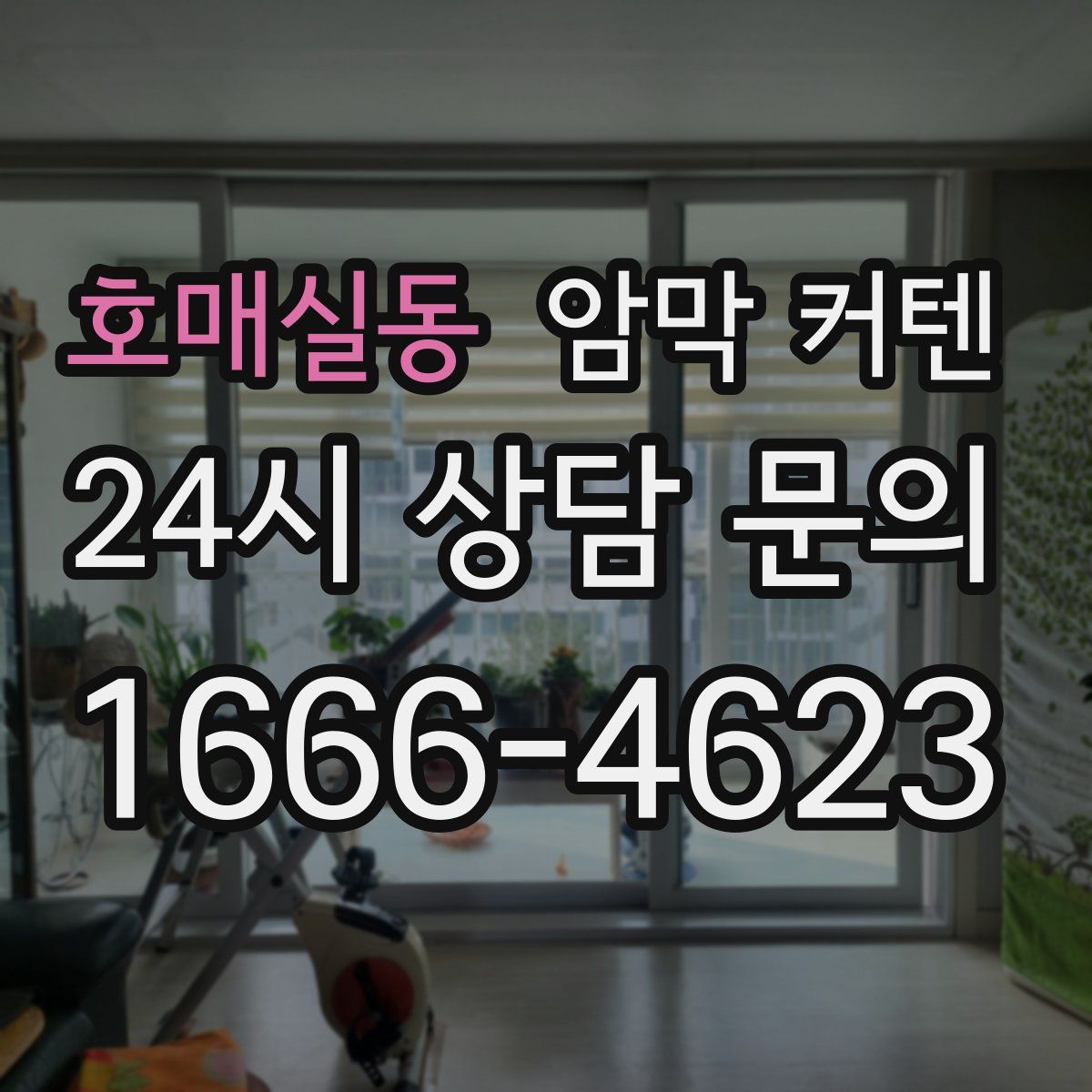 호매실동 암막 커텐