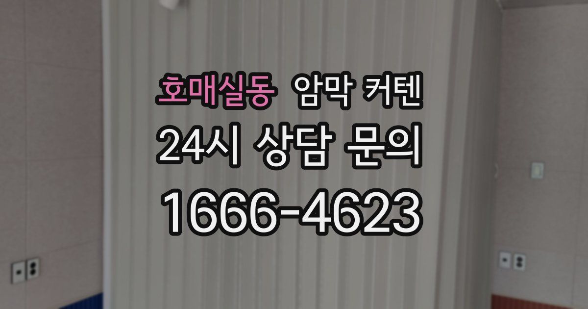호매실동 암막 커텐
