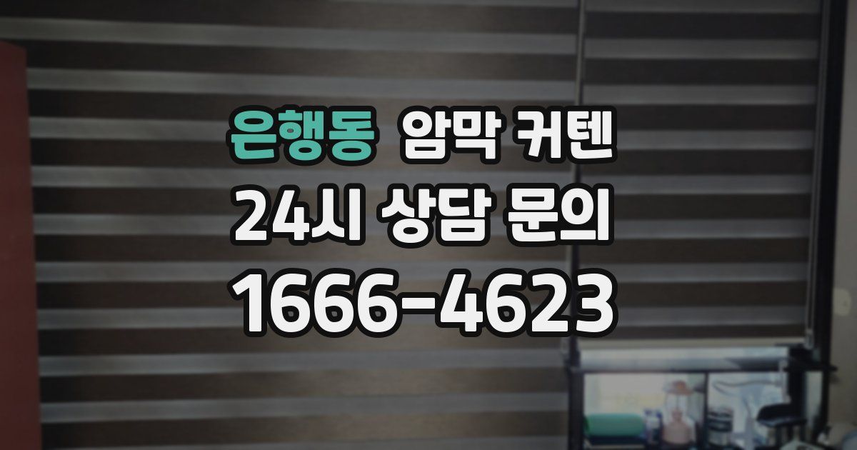 은행동 암막 커텐