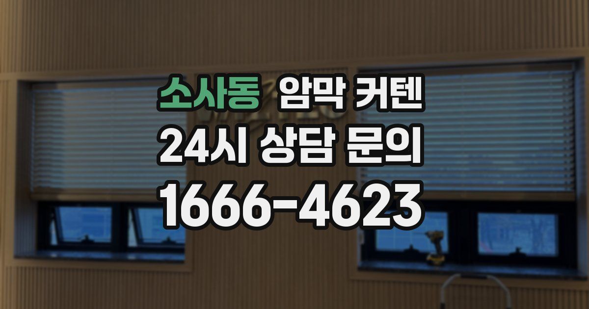 소사동 암막 커텐