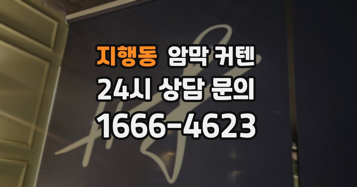 지행동 암막 커텐