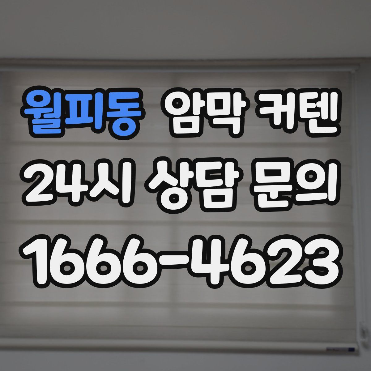 월피동 암막 커텐
