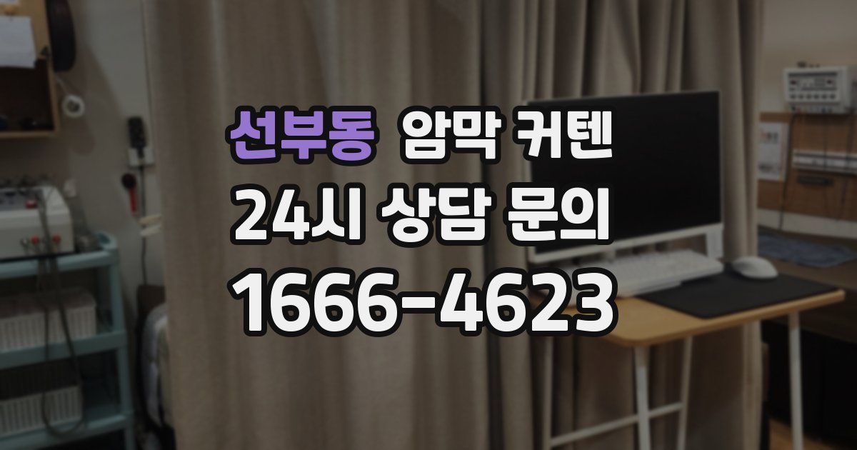 선부동 암막 커텐