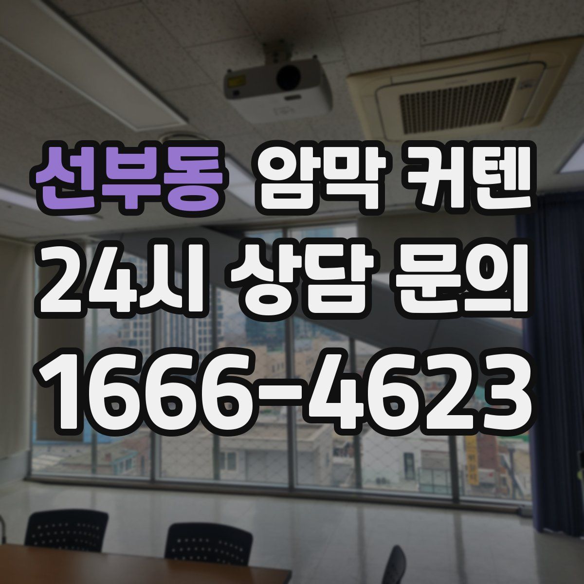 선부동 암막 커텐