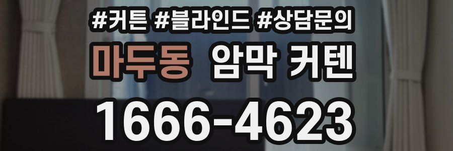 마두동 암막 커텐