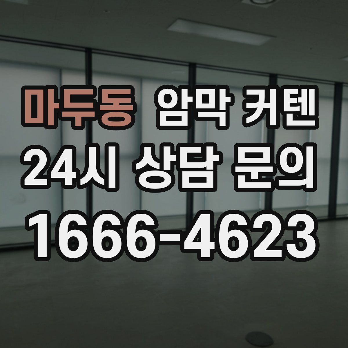 마두동 암막 커텐
