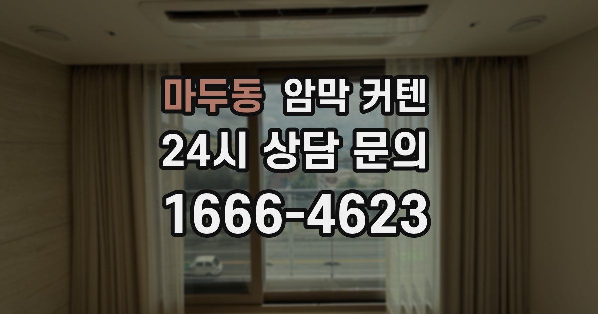 마두동 암막 커텐