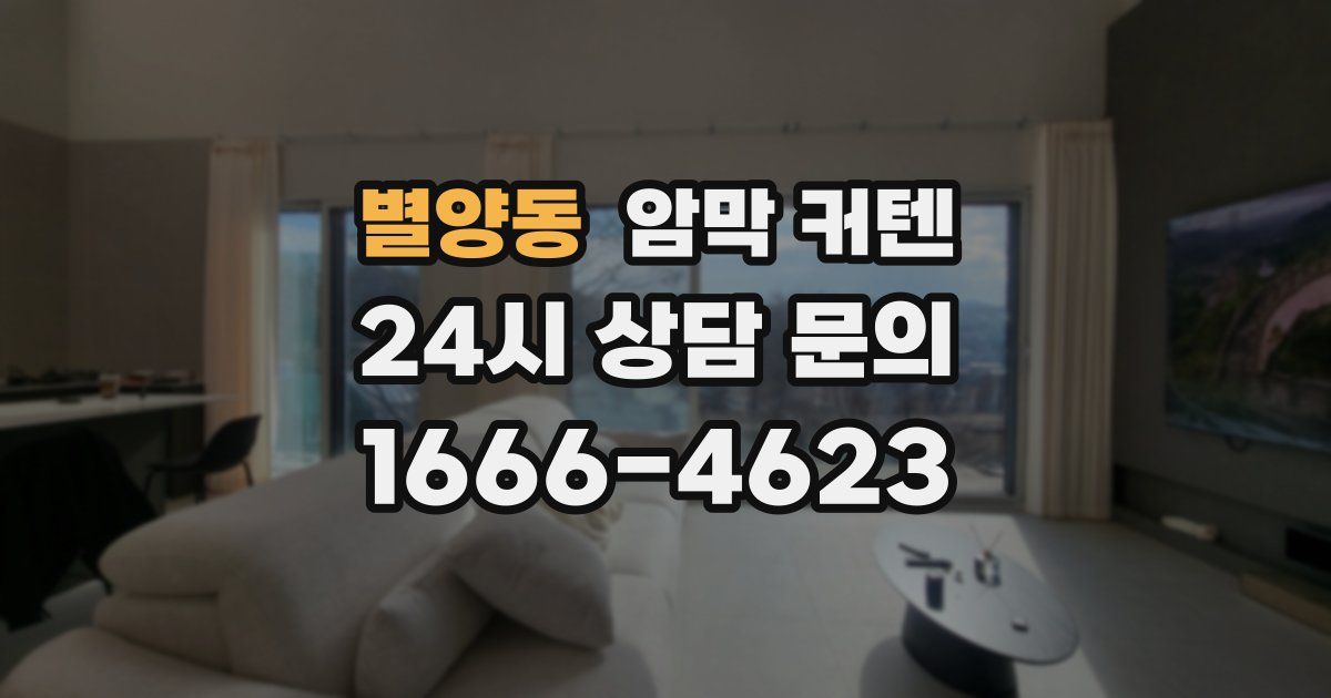 별양동 암막 커텐