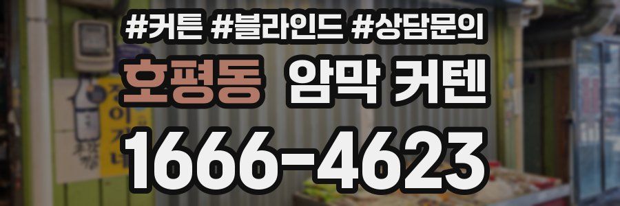 호평동 암막 커텐