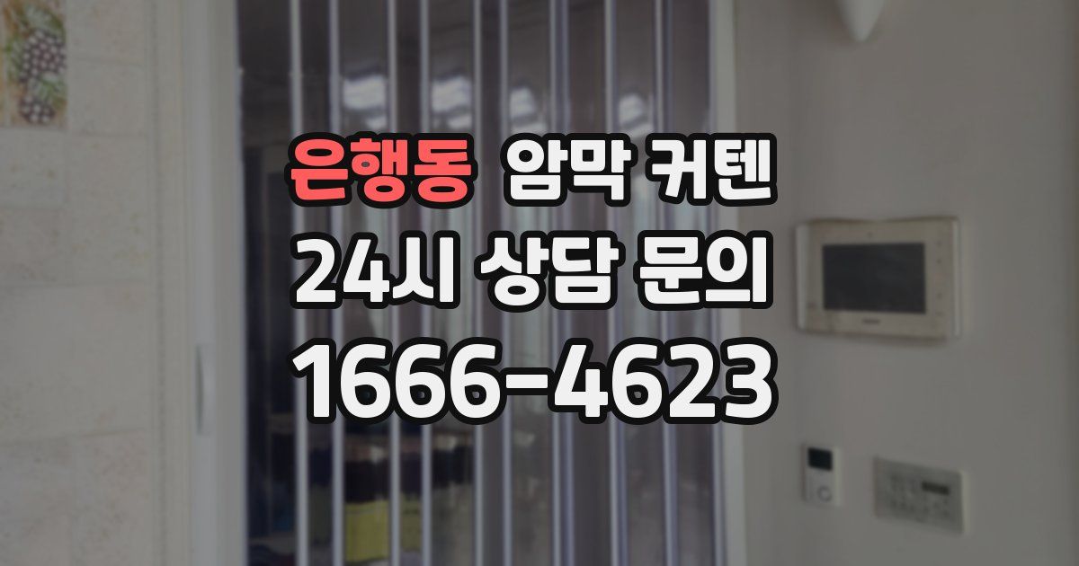 은행동 암막 커텐