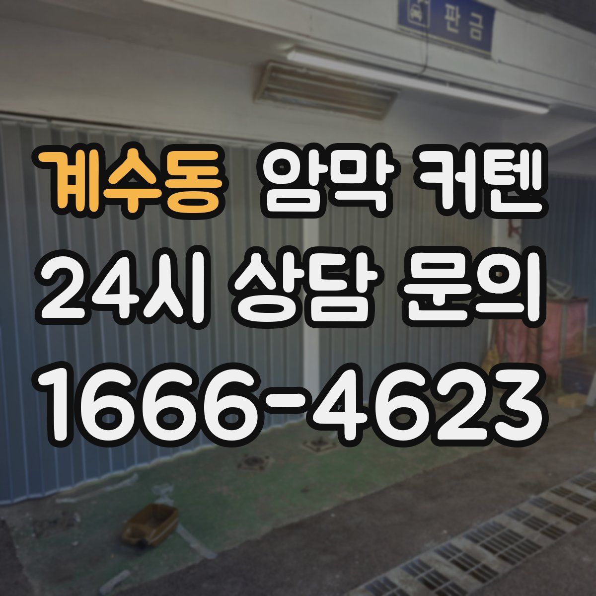 계수동 암막 커텐