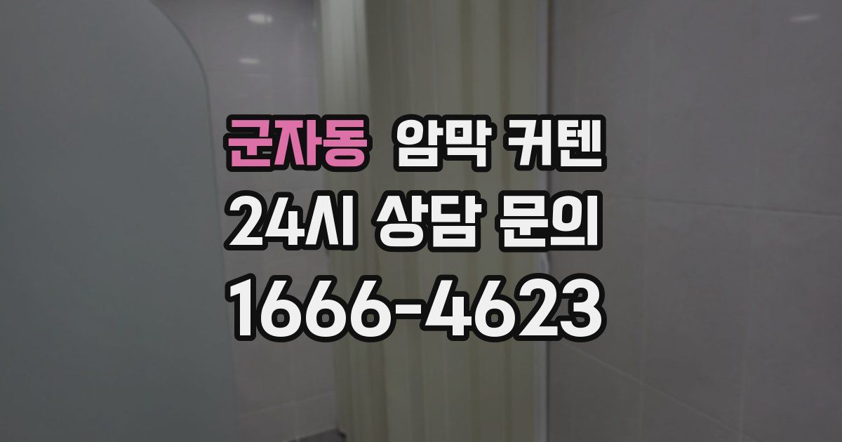 군자동 암막 커텐