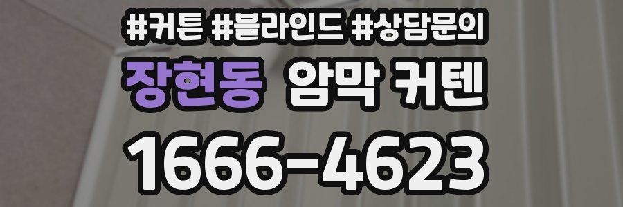 장현동 암막 커텐
