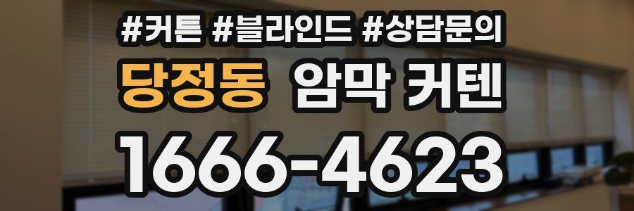 당정동 암막 커텐