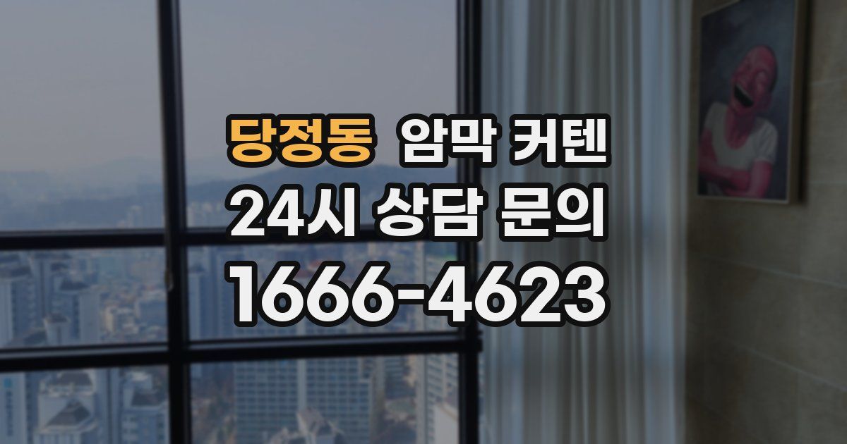 당정동 암막 커텐
