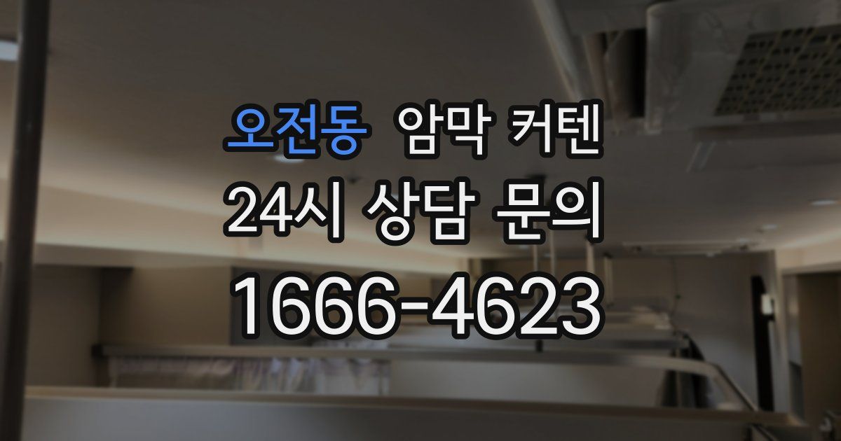 오전동 암막 커텐
