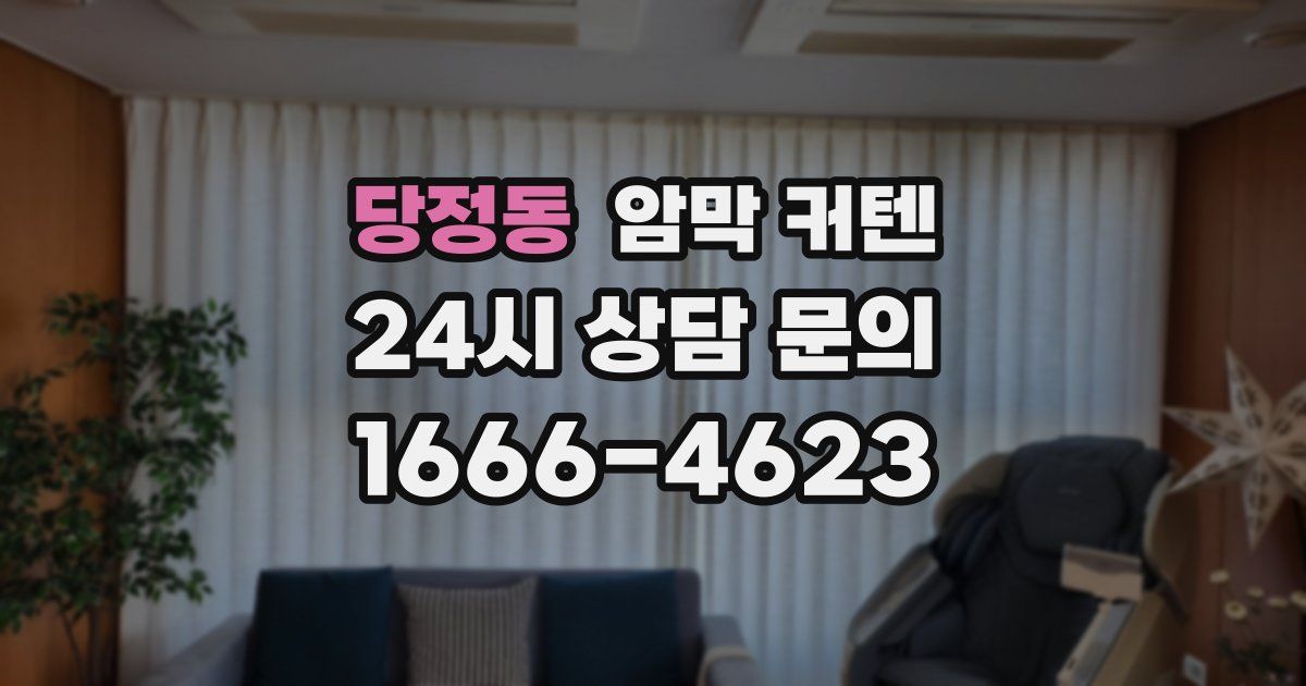 당정동 암막 커텐