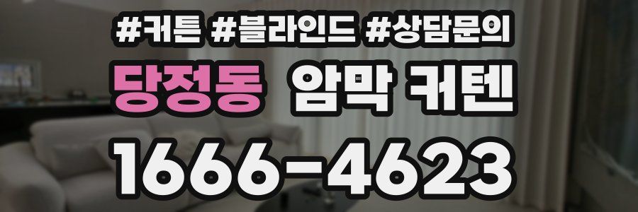 당정동 암막 커텐