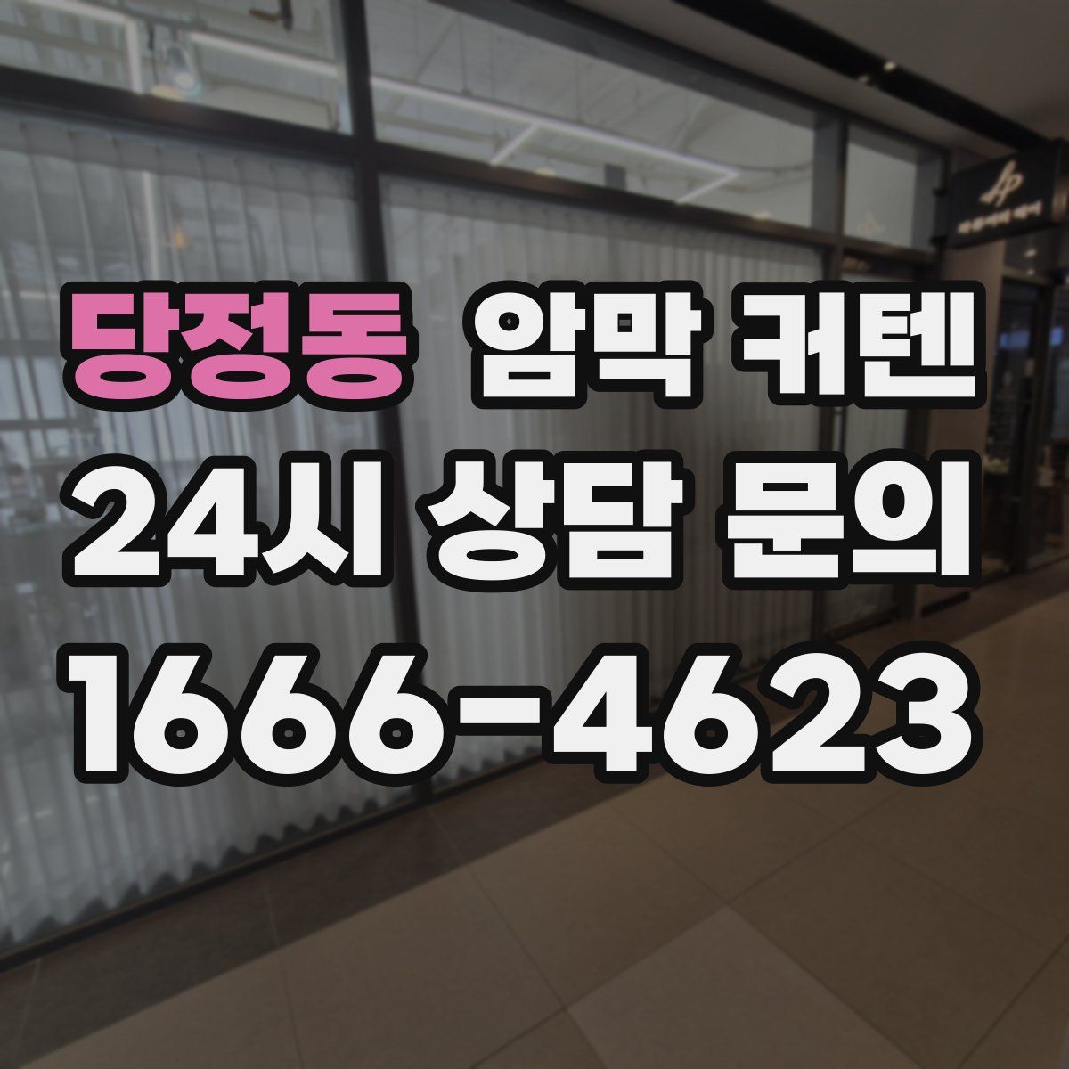 당정동 암막 커텐