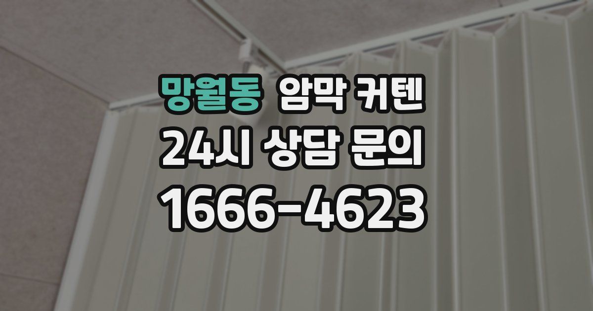망월동 암막 커텐
