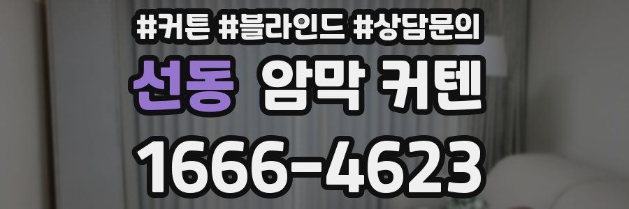 선동 암막 커텐