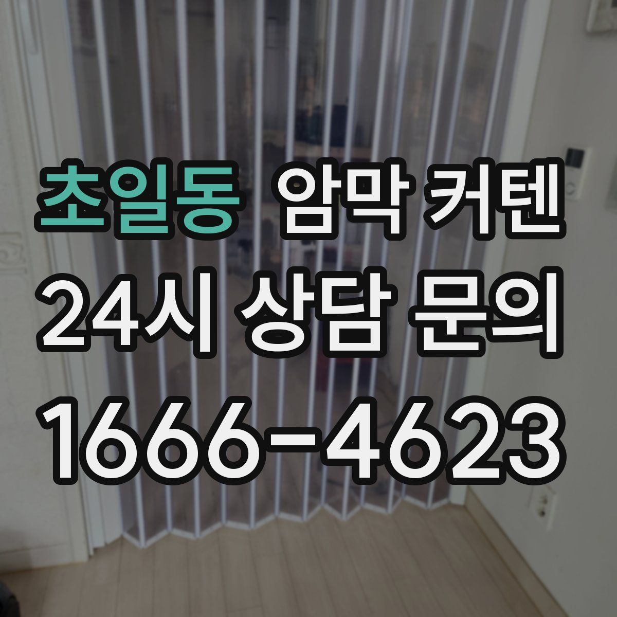 초일동 암막 커텐