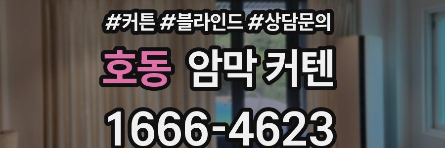 호동 암막 커텐
