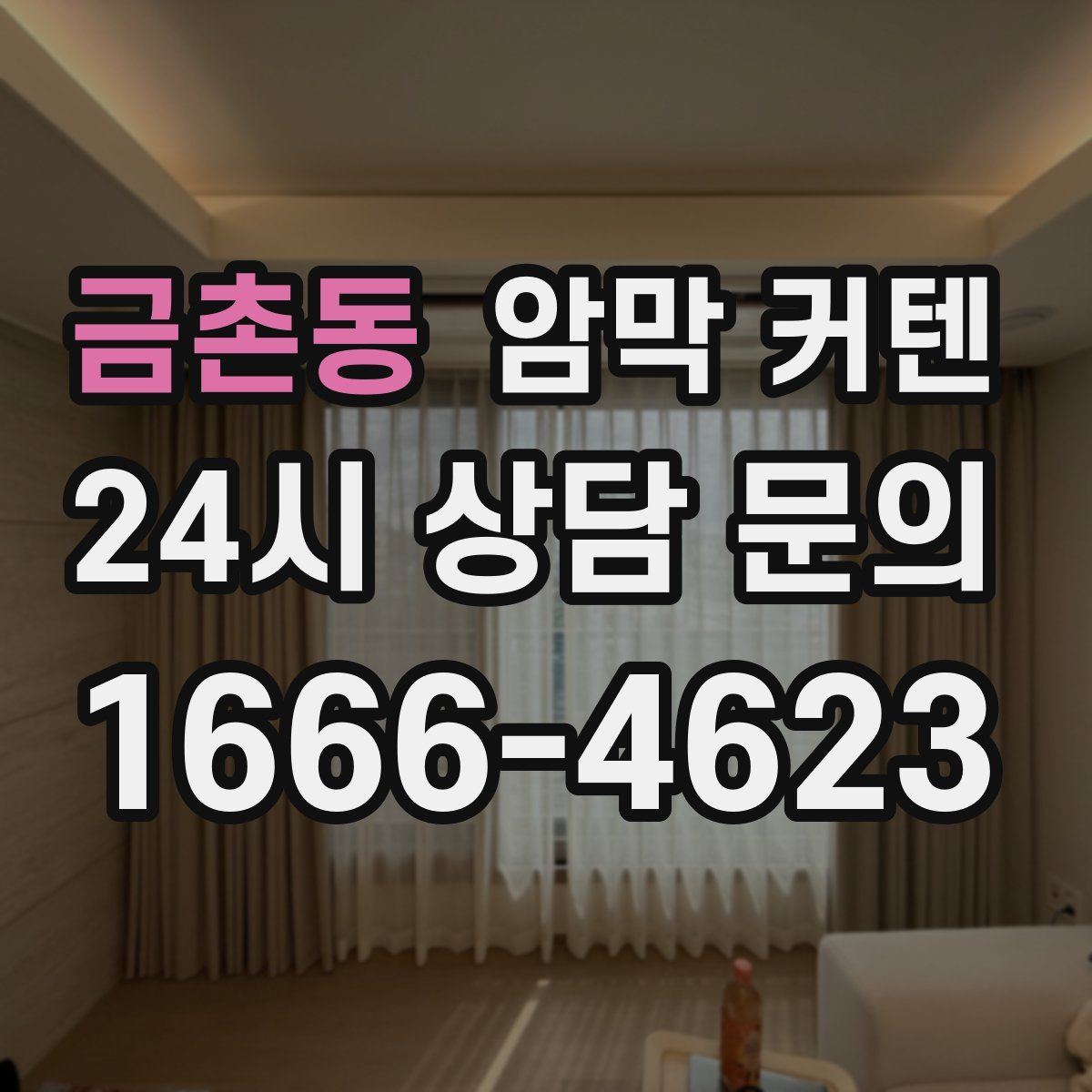 금촌동 암막 커텐