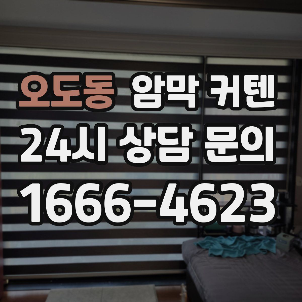 오도동 암막 커텐