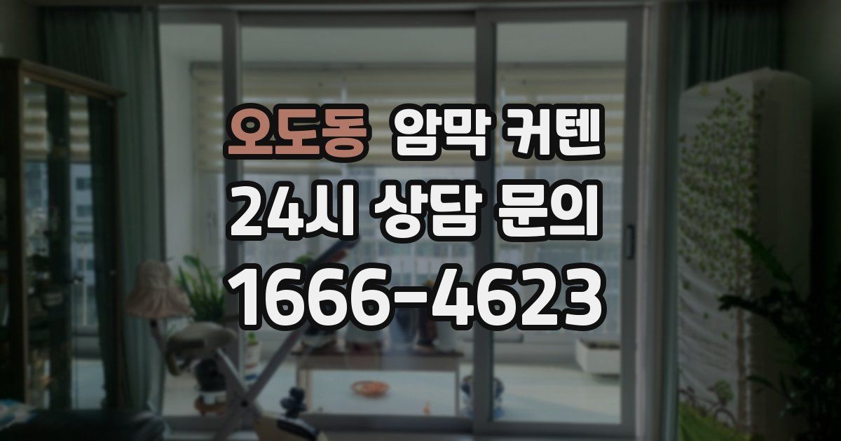 오도동 암막 커텐